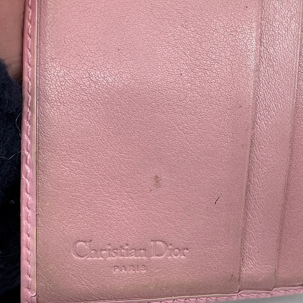 Dior Vintage Trotter Canvas Pink and Cream Monogram #1 Wallet